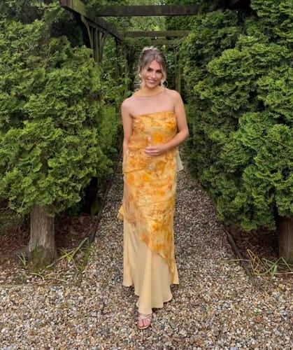 Customer photo of Selestina Asymmetric Maxi Dress