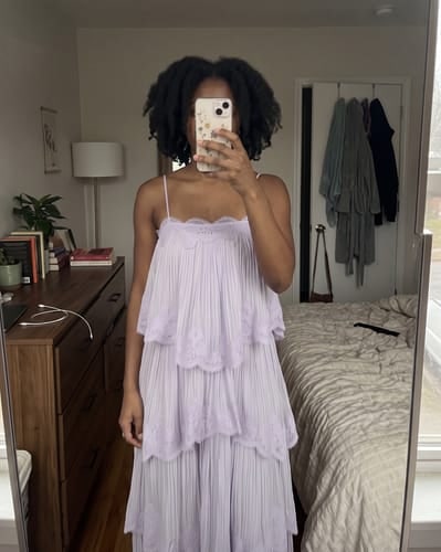 Customer photo of Willodean Lace Tiered Maxi Dress