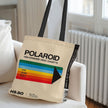 Polaroid-Inspired Vintage Canvas Tote Bag
