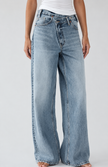 Colton Vintage Wash Wide-Leg Jeans