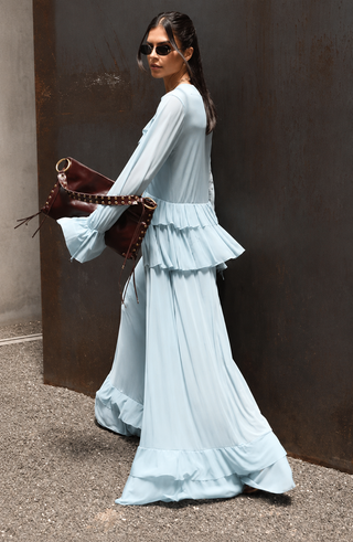 Wisteria Chiffon Ruffle Set