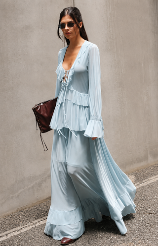 Wisteria Chiffon Ruffle Set