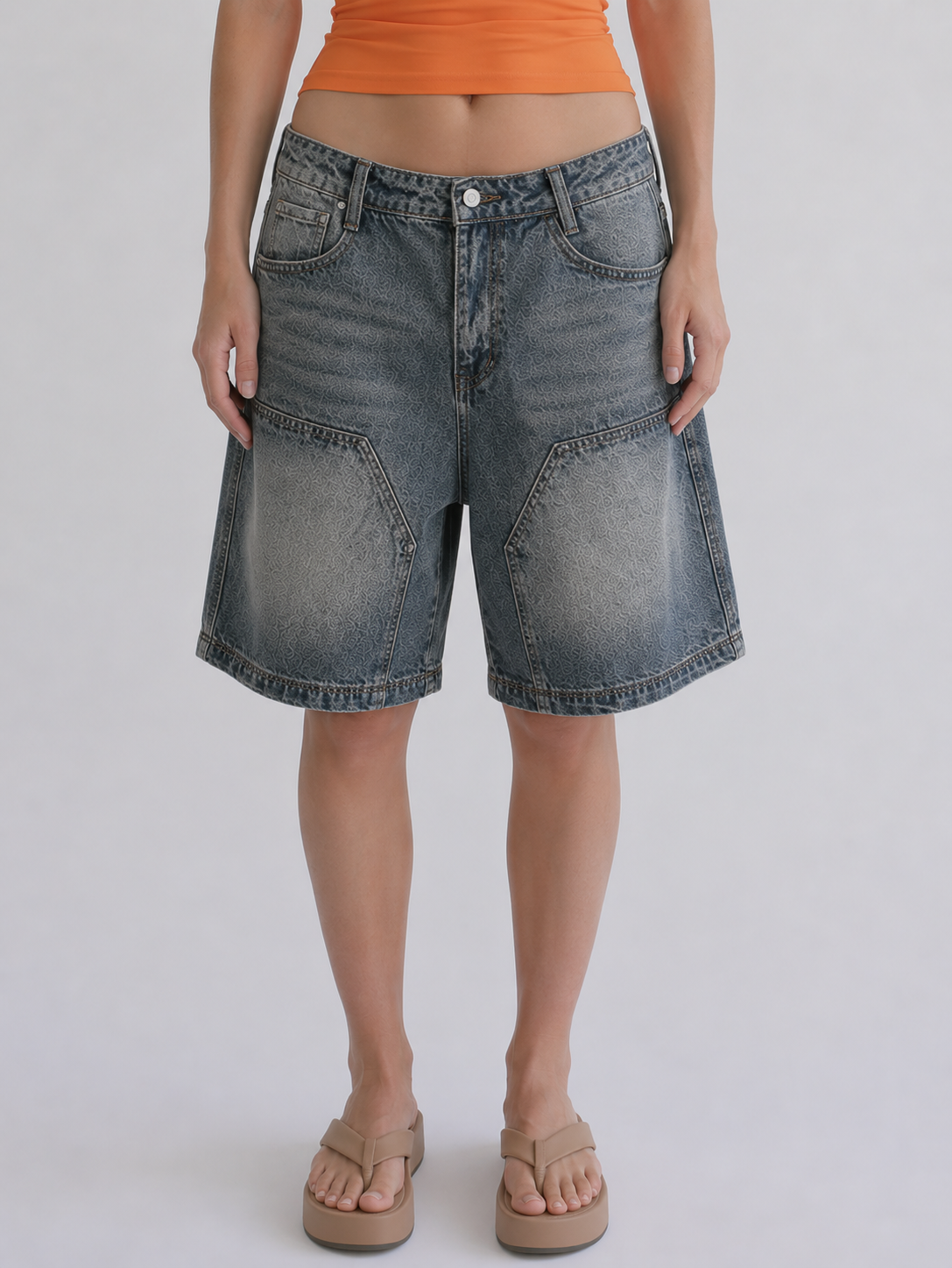 The Rough Cut Denim Shorts
