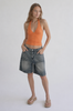 The Rough Cut Denim Shorts