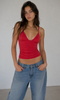 Deep V Ruched Crop Top