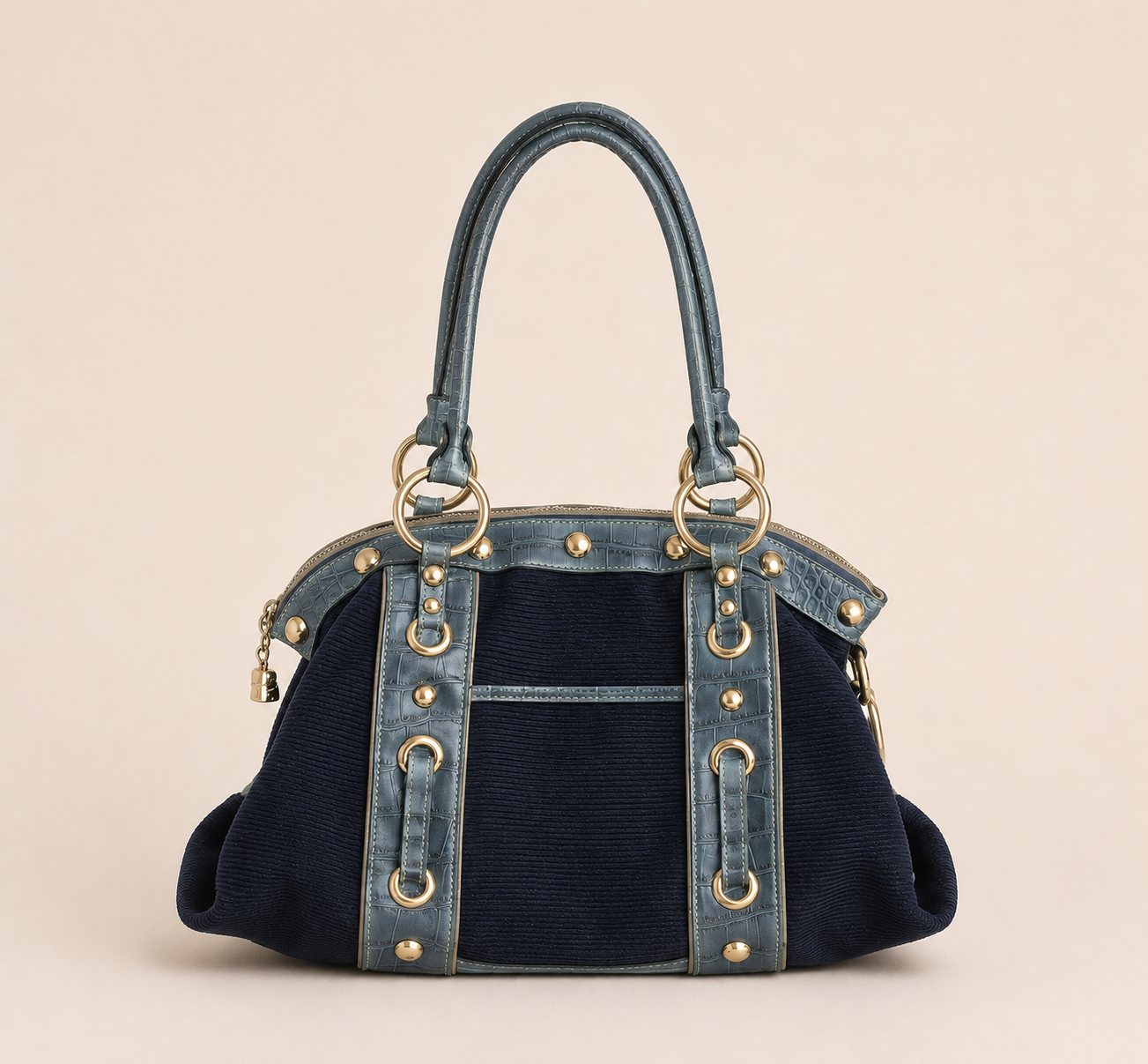 The Chrome & Canvas Satchel