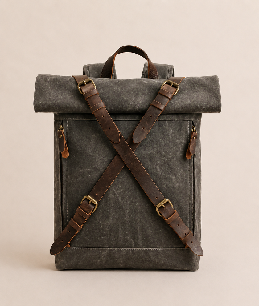 The Waxed Canvas Roll-Top Pack