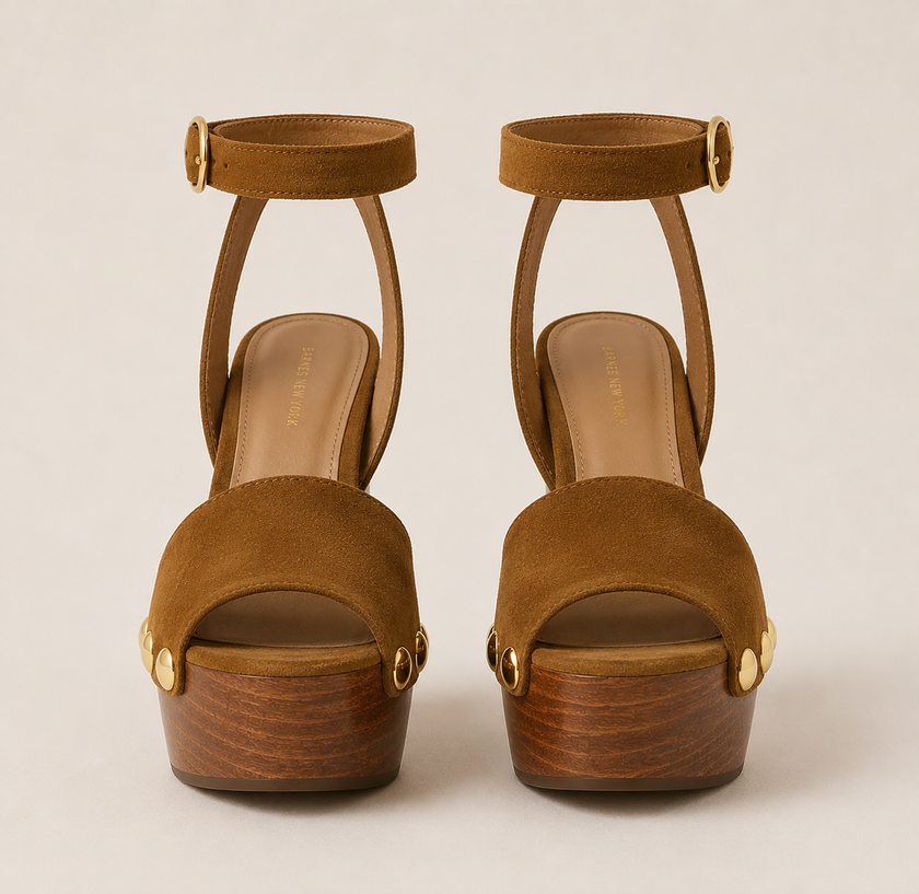 The Woodblock Suede Platform