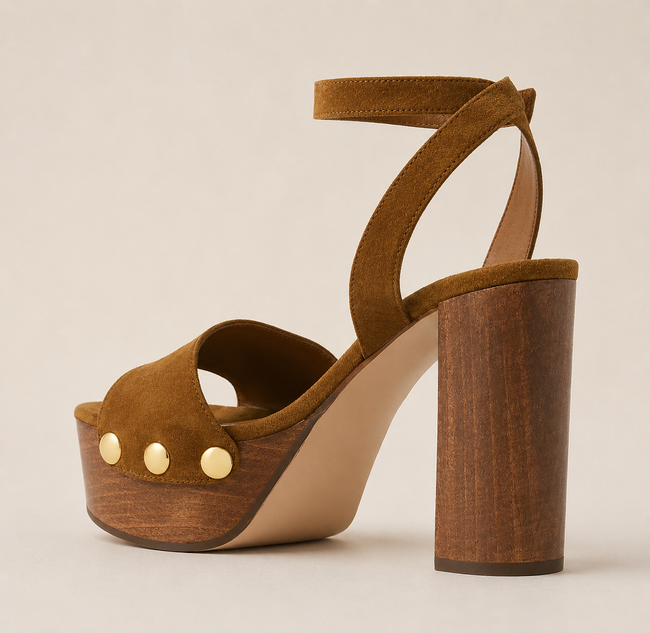 The Woodblock Suede Platform
