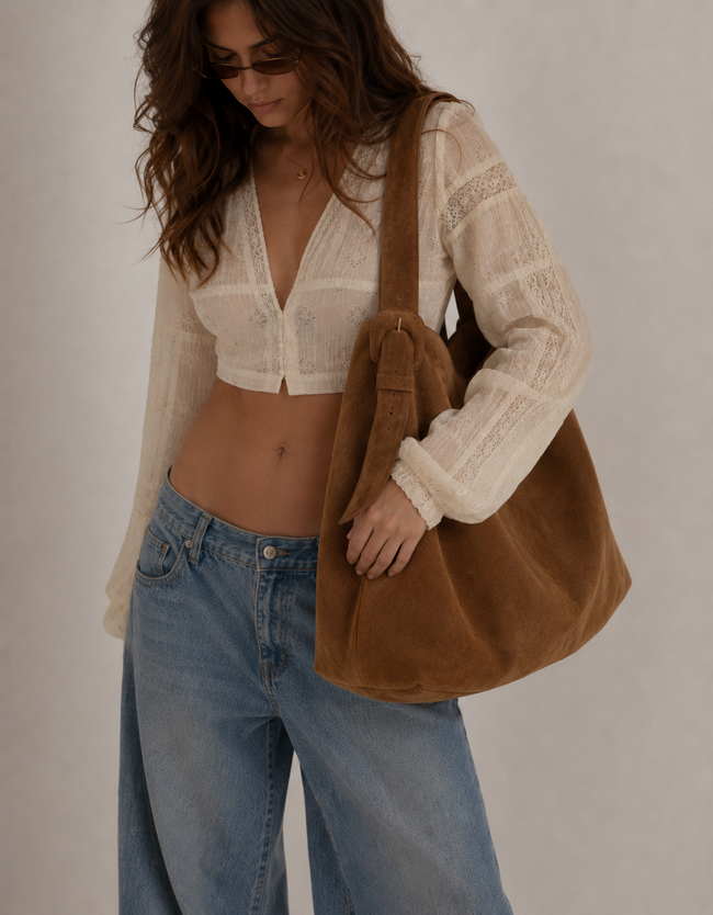 The Quiet Suede Tote