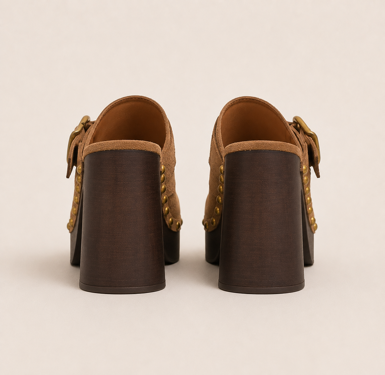The Gold Buckle Platform Clog