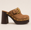 The Gold Buckle Platform Clog