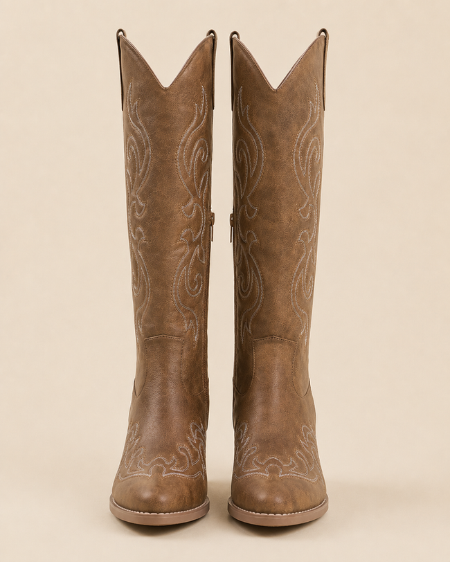 The Seraphine Scroll Western Boot