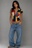 The Color Block Racer Top
