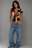 The Color Block Racer Top