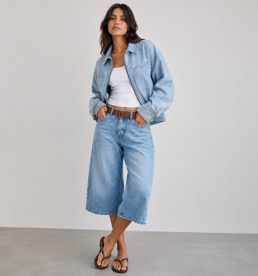 Downtown Muse Denim Jorts