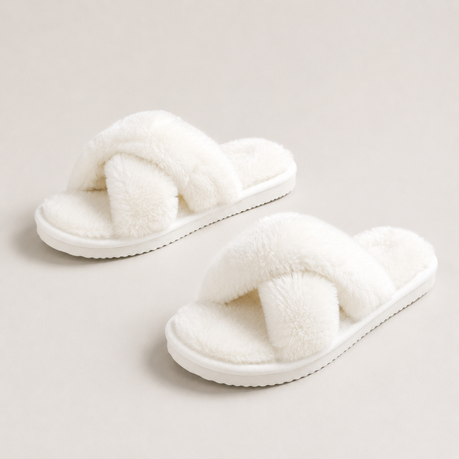 Cloud Chaser Fluffy Crossband Slippers