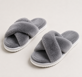 Cloud Chaser Fluffy Crossband Slippers
