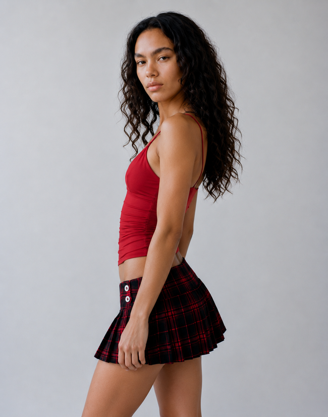 Beatrix Pleated Micro Skirt