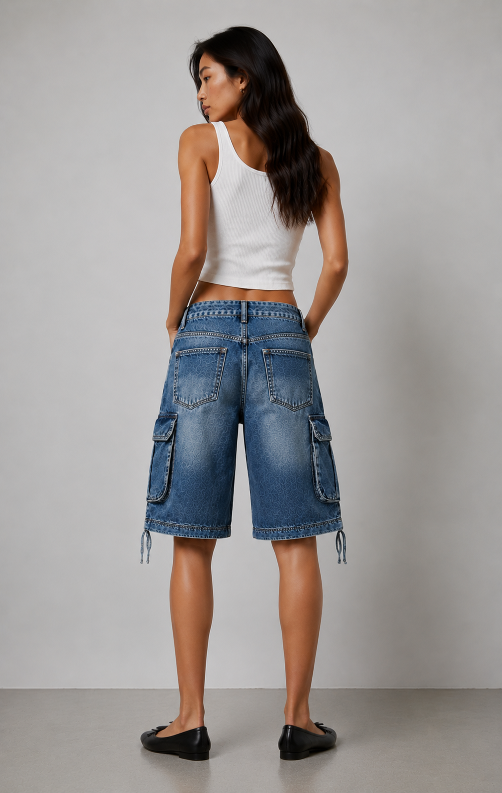 The Blue Heat Cargo Jorts
