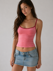 Stripe Knit Cami Top