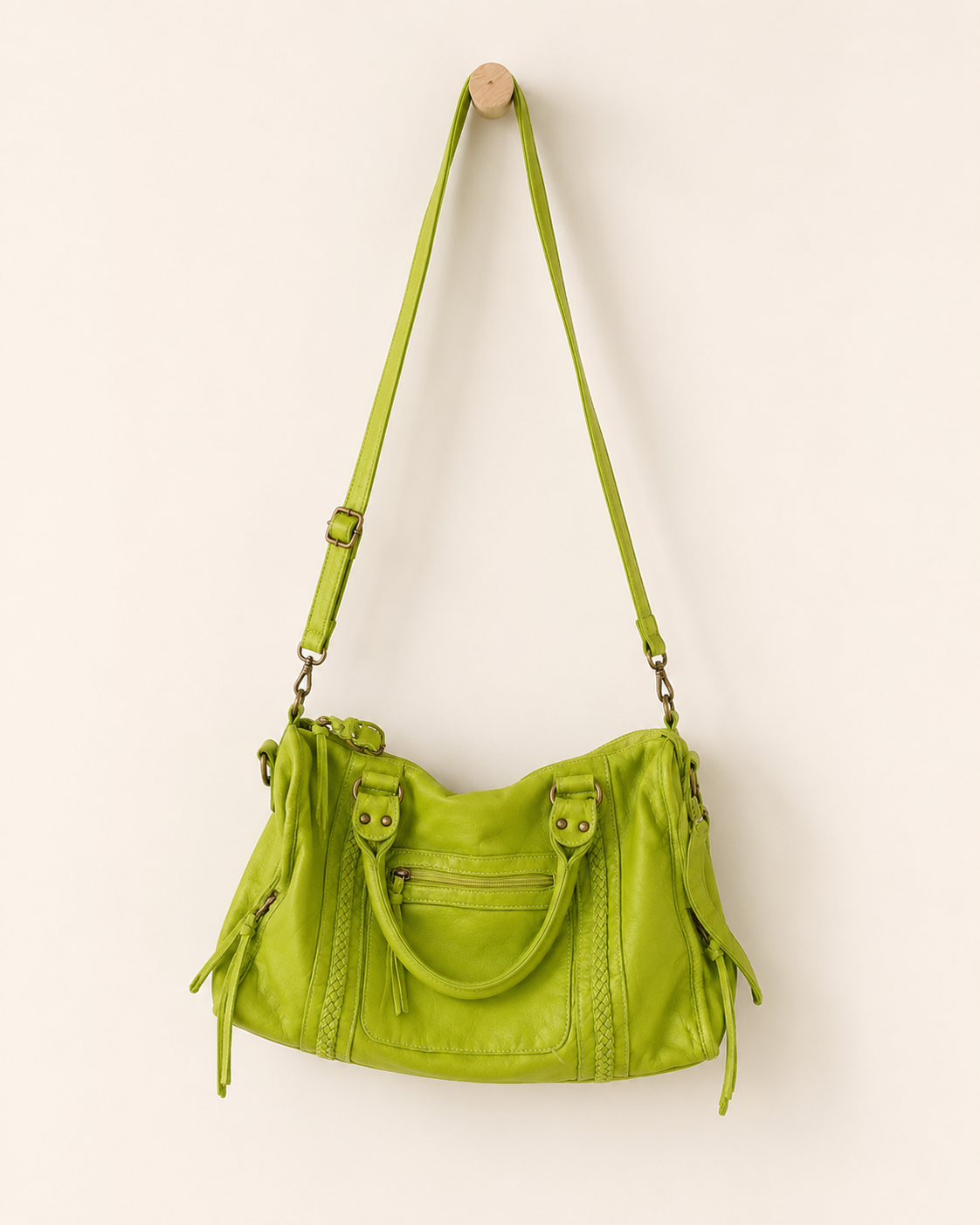 The Woven Quarter Satchel