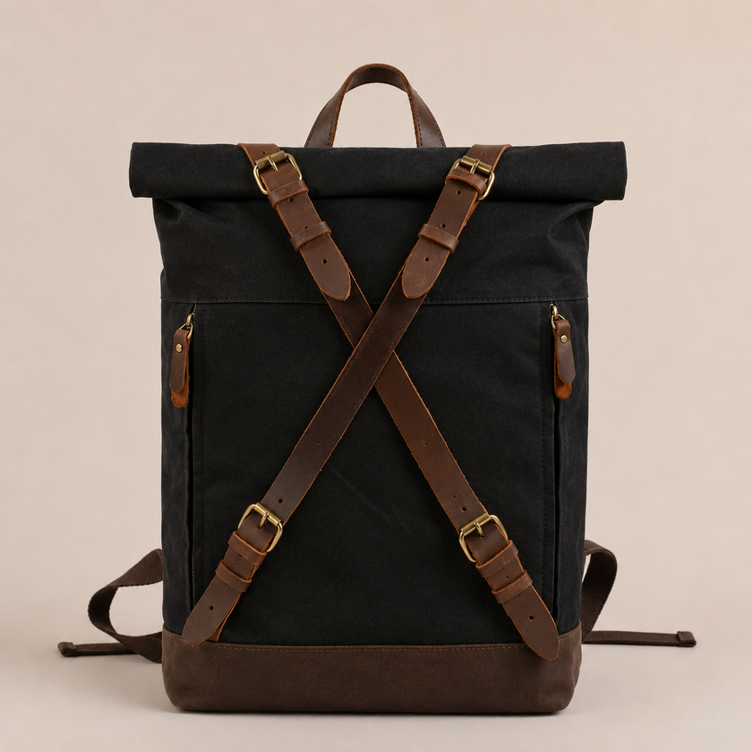 The Waxed Canvas Roll-Top Pack