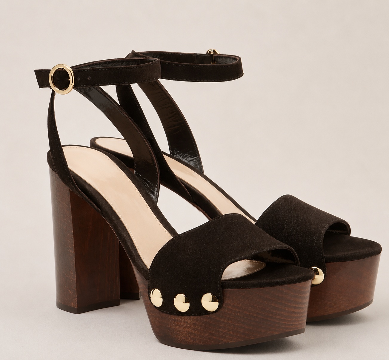 The Woodblock Suede Platform