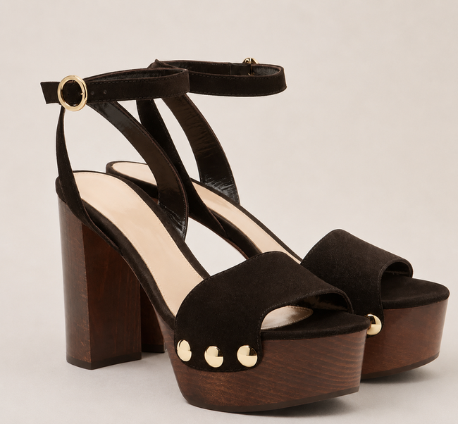 The Woodblock Suede Platform