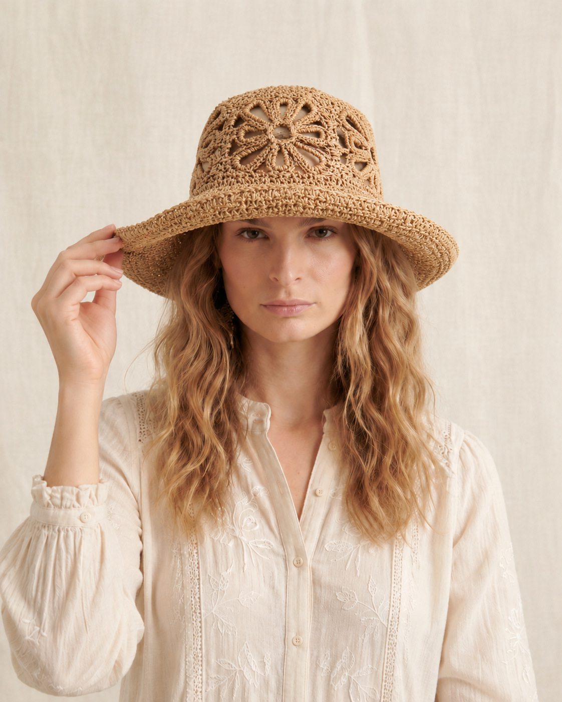 The Floral Crochet Sun Hat