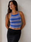 The Space Dye Stripe Knit Cam