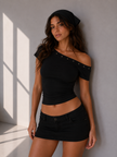 Studded Off Shoulder Top