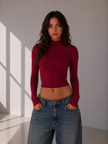 The Sleek Mock Neck Top