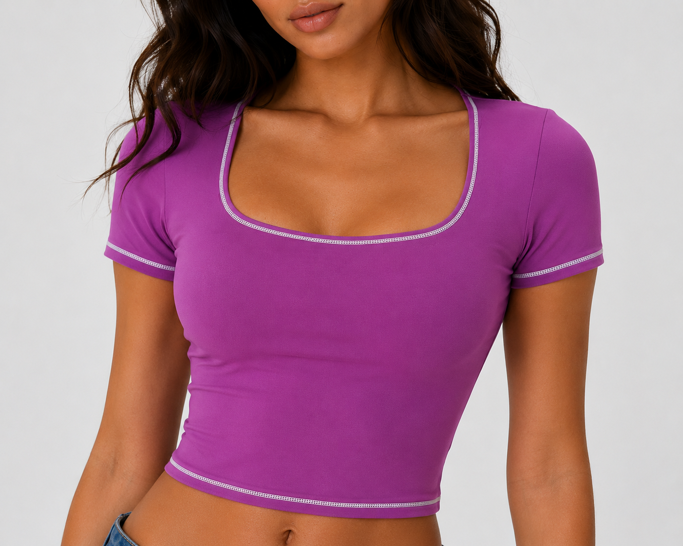The Contrast Trim Top