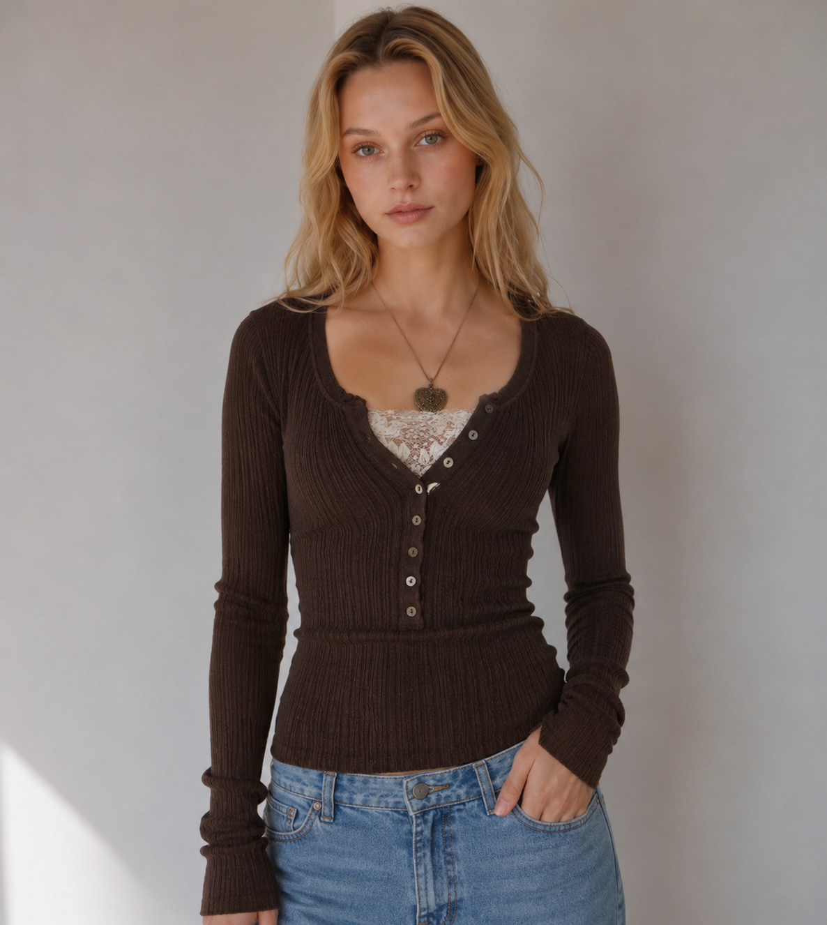 The Cozy Henley Top