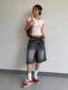 Vintage Washed Denim Jorts