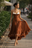 Cinnamon Muse Midi Dress