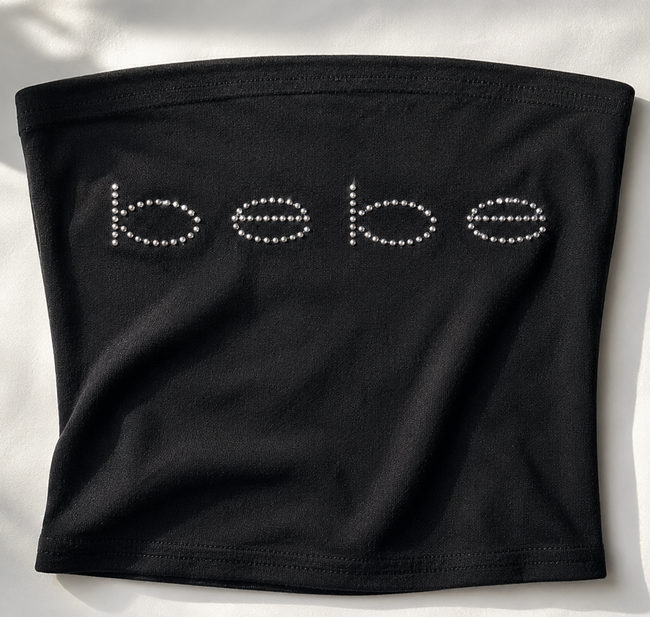Bebe Rhinestone Tube Top