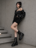 Rebel Platform Buckle Boots