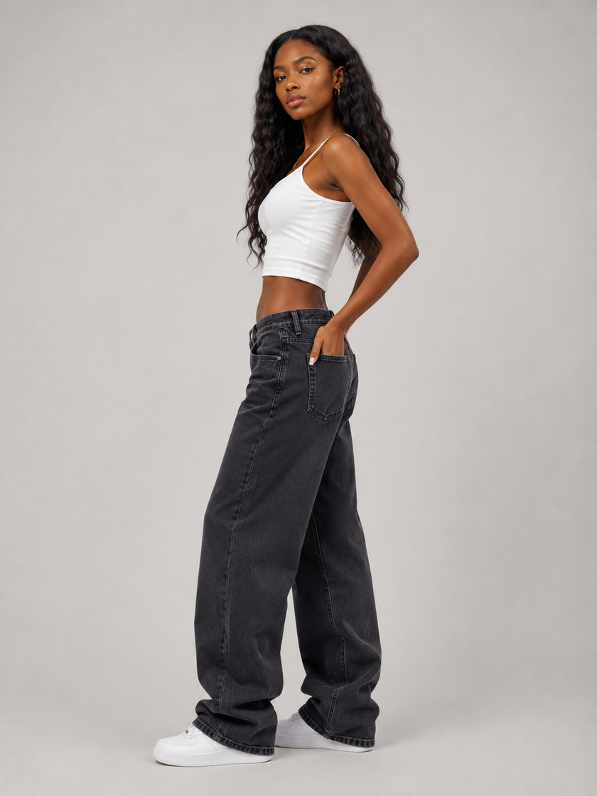 After Dark Straight-Leg Jeans