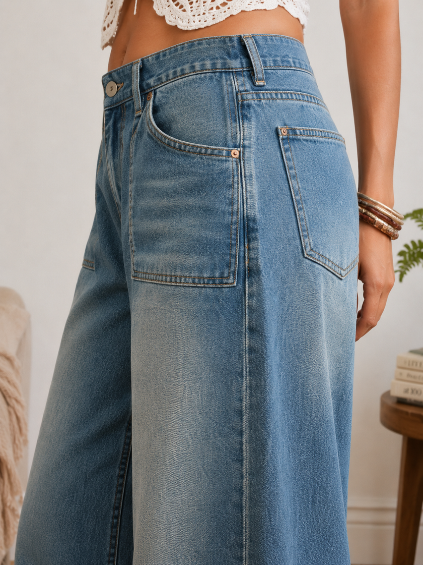 Sage Street Barrel Denim Jeans