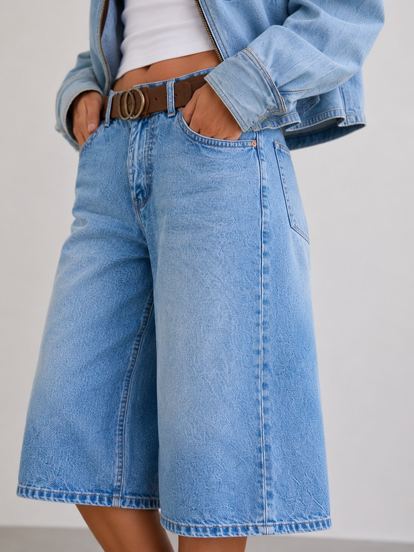 Downtown Muse Denim Jorts
