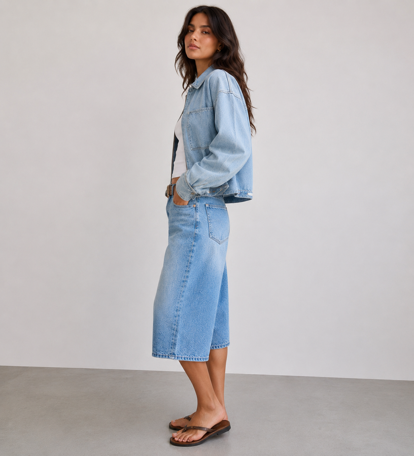 Downtown Muse Denim Jorts