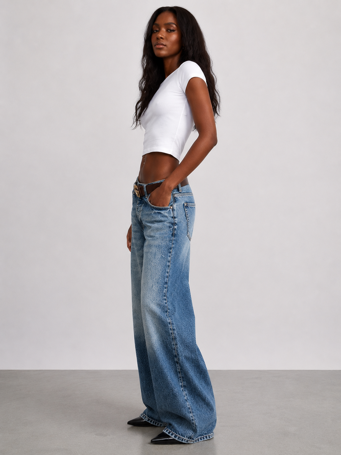 Velvet Rebel Wide-Leg Jeans