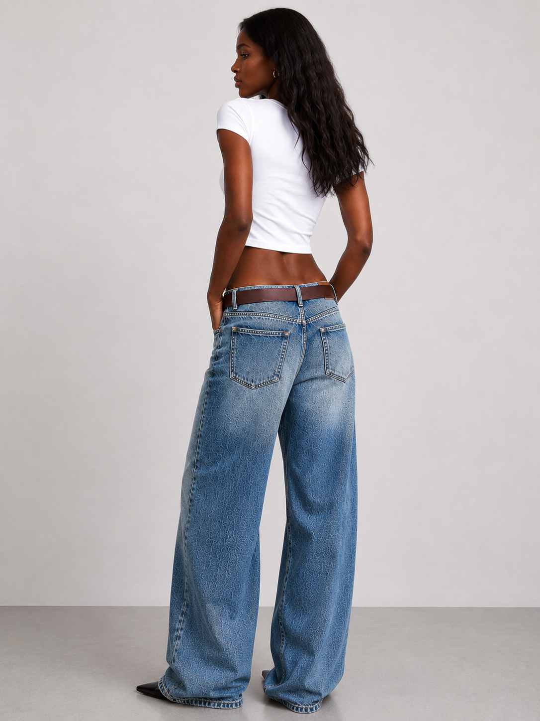 Velvet Rebel Wide-Leg Jeans
