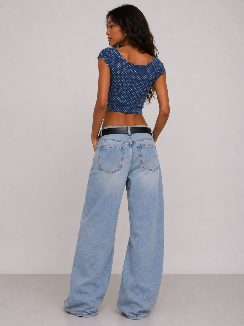 Cloudwalker Wide-Leg Denim Jeans