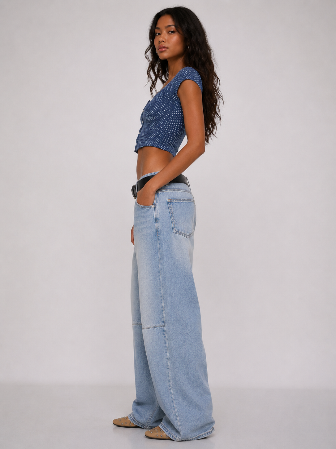 Cloudwalker Wide-Leg Denim Jeans