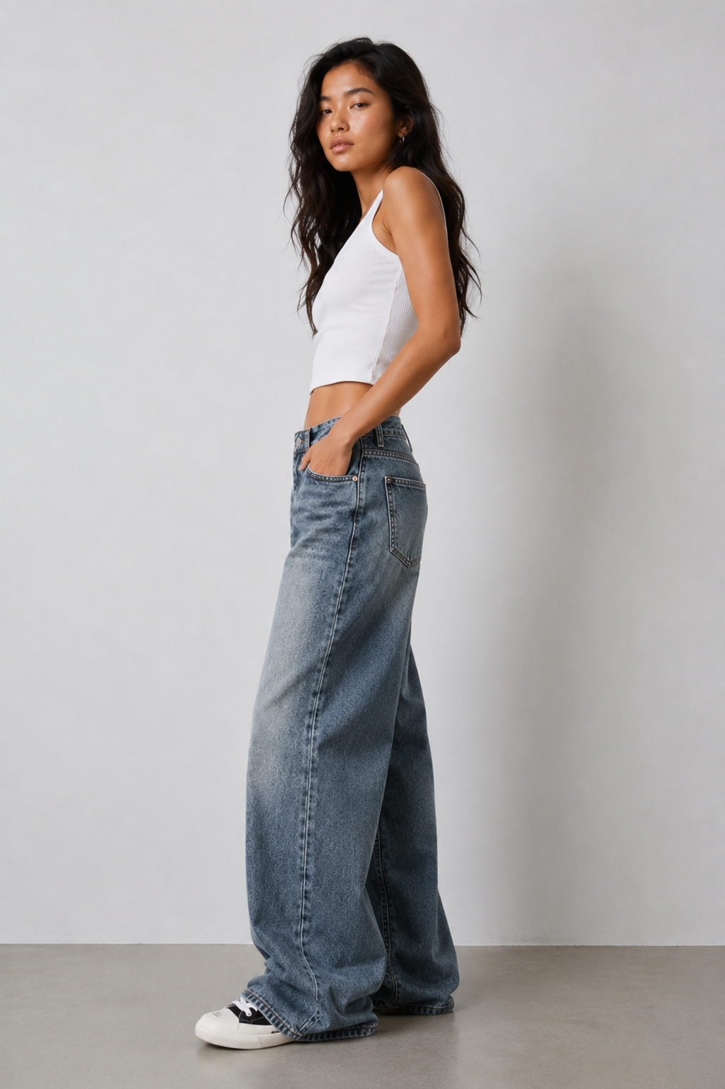 Downtown Drift Wide-Leg Jeans
