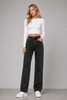 Vintage Wash Straight Leg Jeans