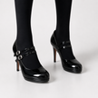 Double Trouble Double Strap Patent Mary Jane Heels
